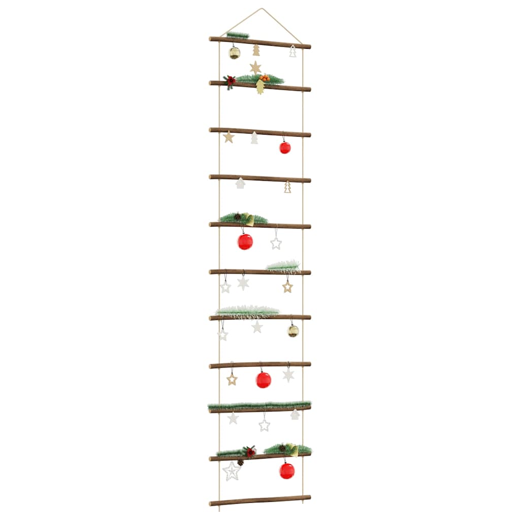 Vidaxx Wanddekoration leiterförmig 50x200 cm Naturzweig
