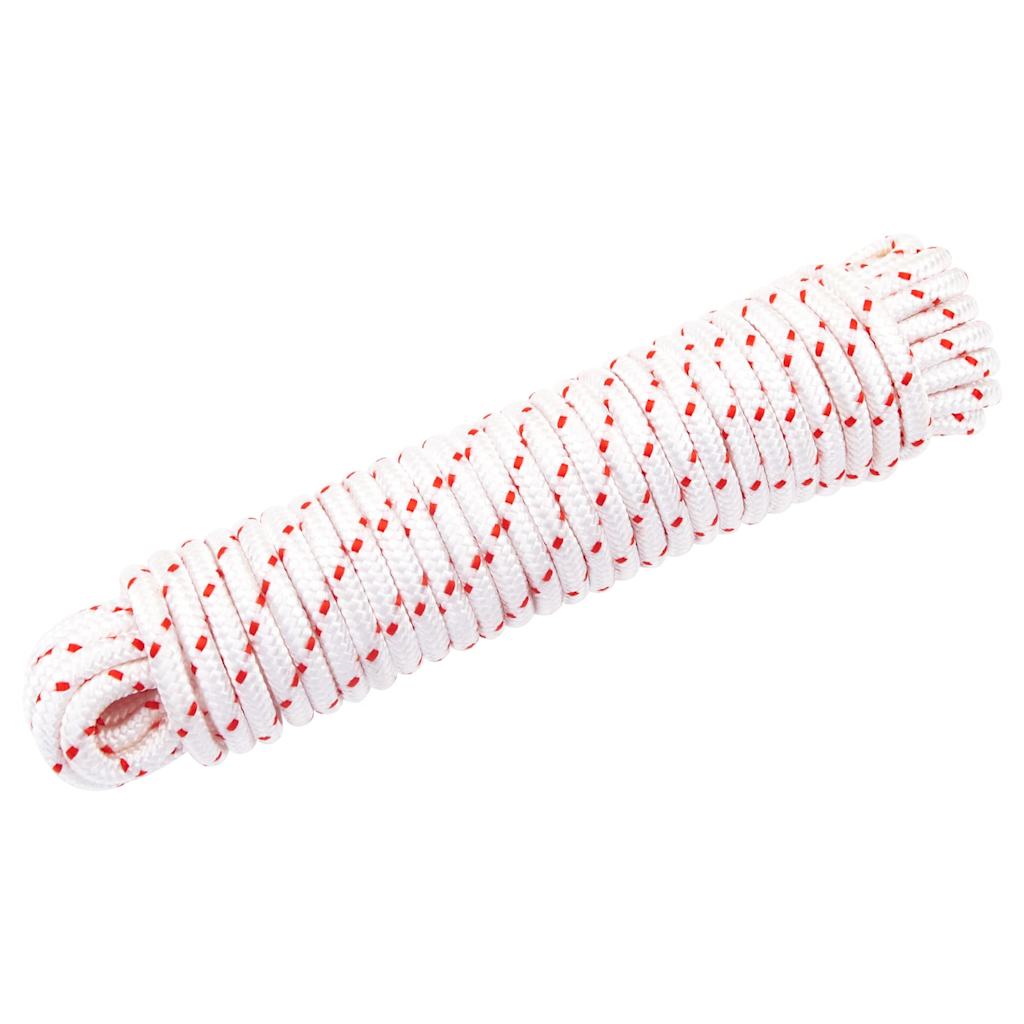 Vidaxl Zugschnur-Starterschnur weiß und rot ø6 mm 10 m Nylon