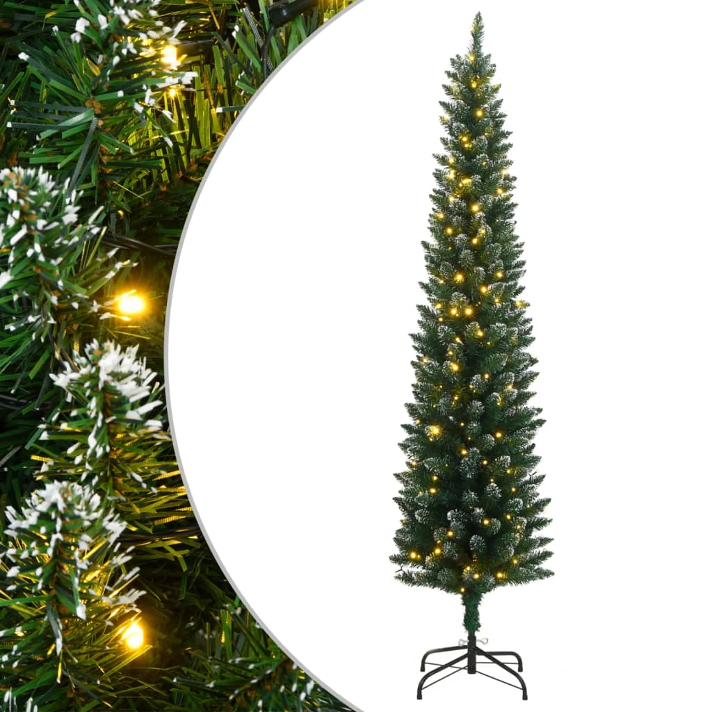 VidaXL Künstlicher Weihnachtsbaum schmal mit 150 LEDs 120 cm