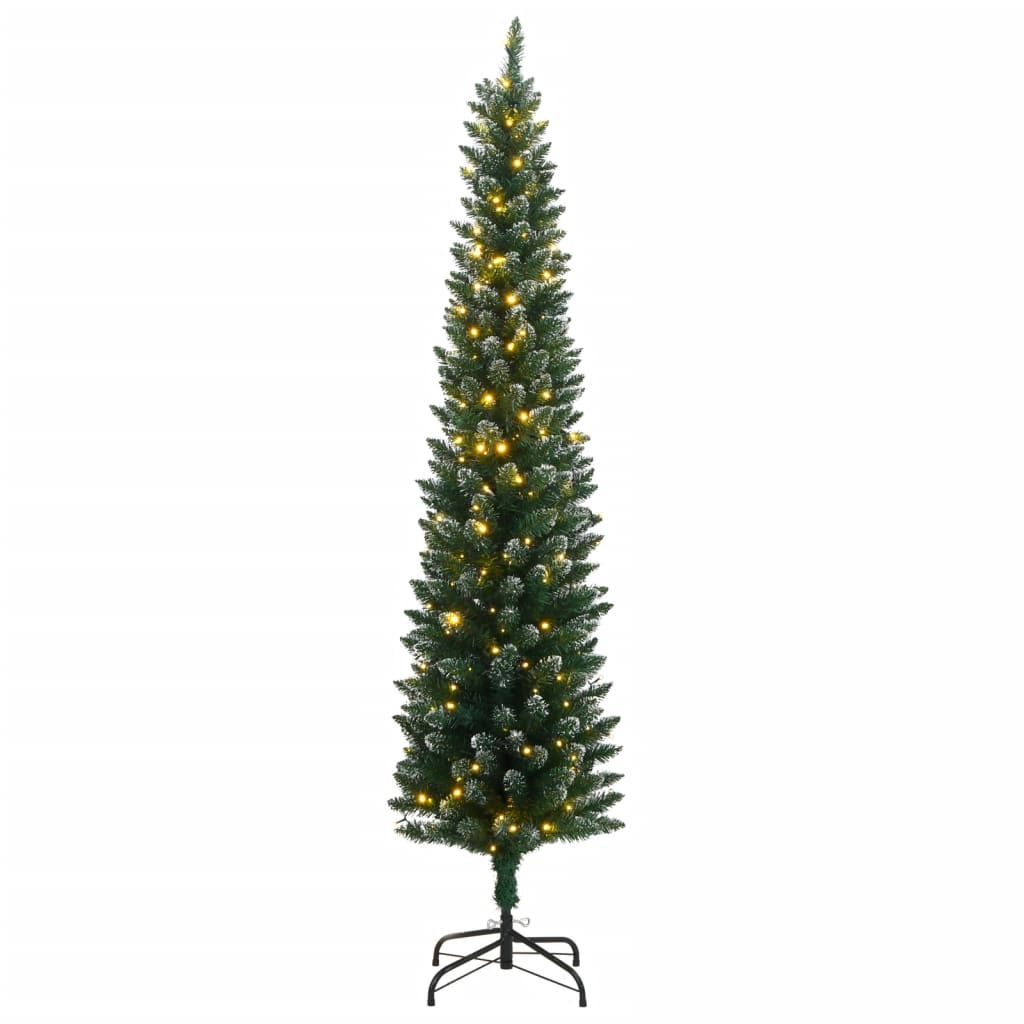 VidaXL Künstlicher Weihnachtsbaum schmal mit 150 LEDs 150 cm