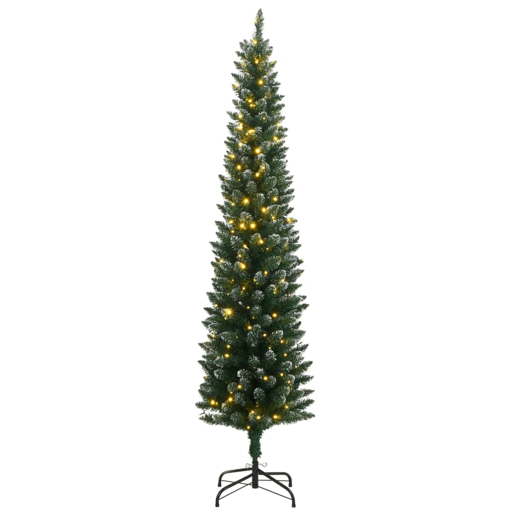VidaXL Künstlicher Weihnachtsbaum schmal mit 300 LEDs 180 cm