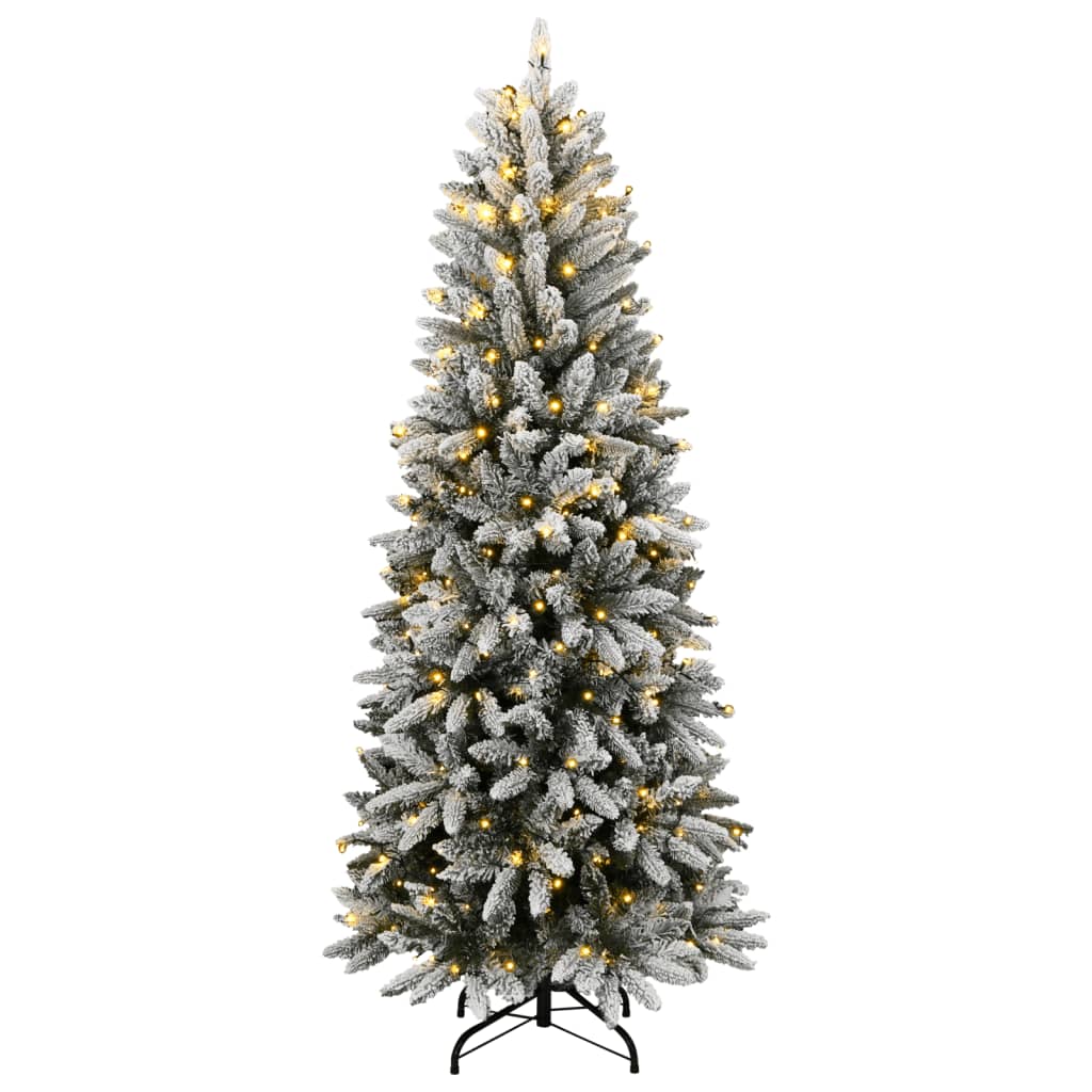 VidaXL Künstlicher Weihnachtsbaum mit 150 LEDs und Schnee 150 cm