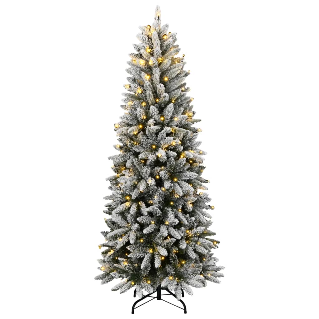 VidaXL Künstlicher Weihnachtsbaum mit 300 LEDs und Schnee 180 cm