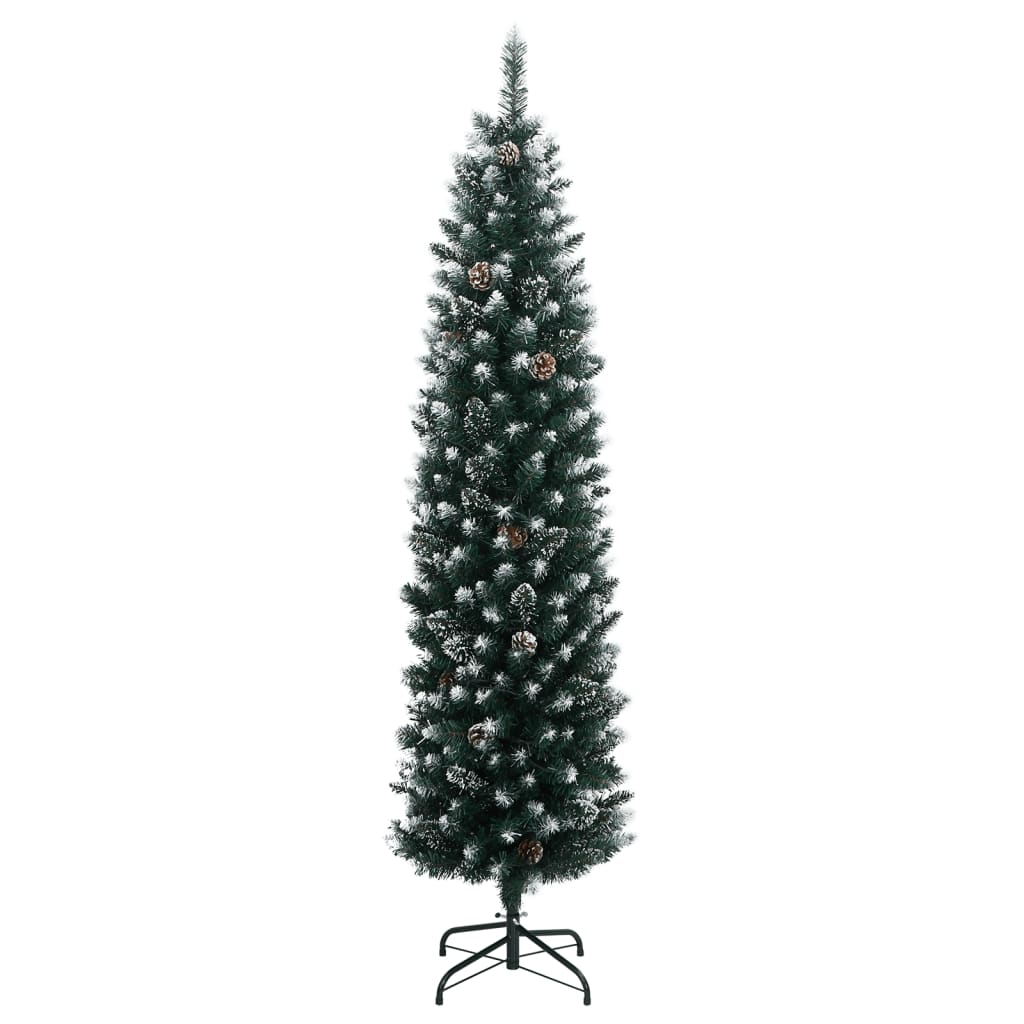 VidaXL Künstlicher Weihnachtsbaum schmal mit 150 LEDs 120 cm