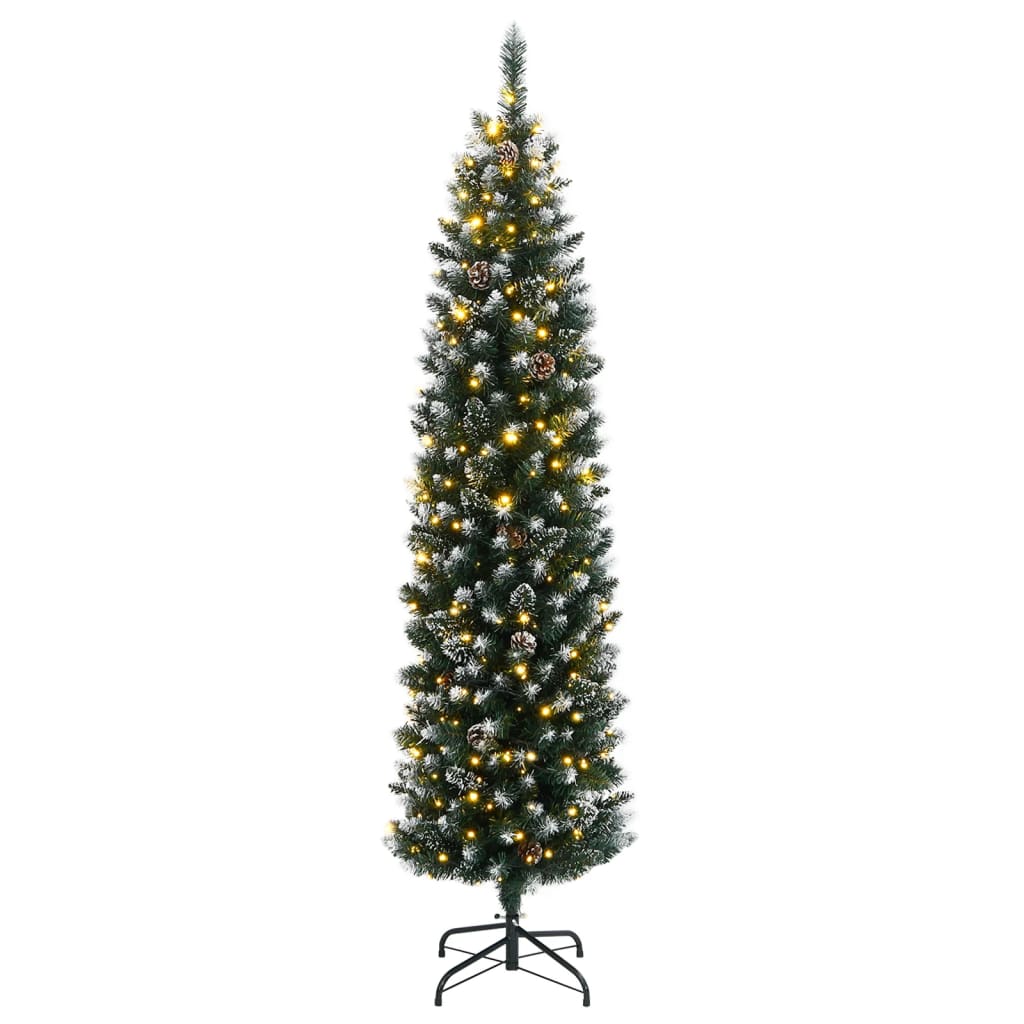VidaXL Künstlicher Weihnachtsbaum schmal mit 150 LEDs 150 cm