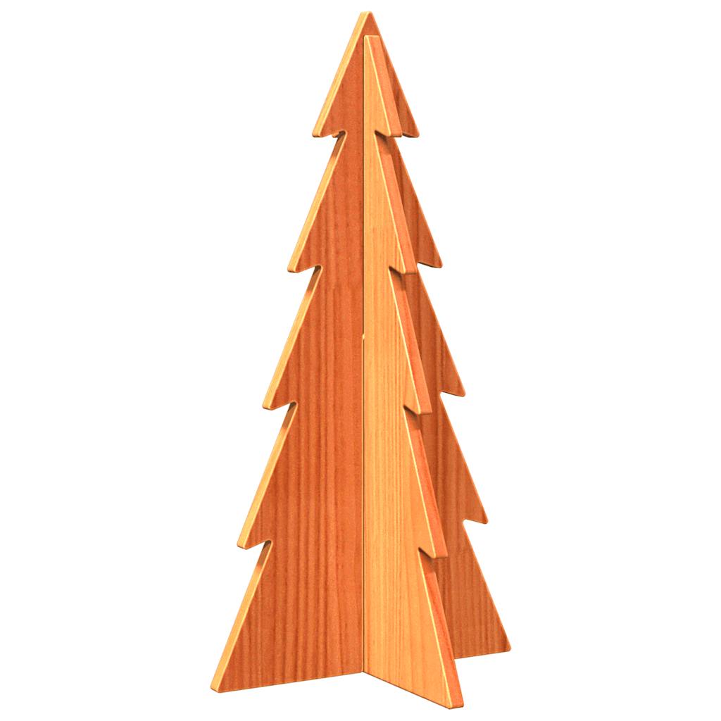 Vidaxx Weihnachtsdekoration Weihnachtsbaum 59,5 cm massives Kiefernholz, waschbraun