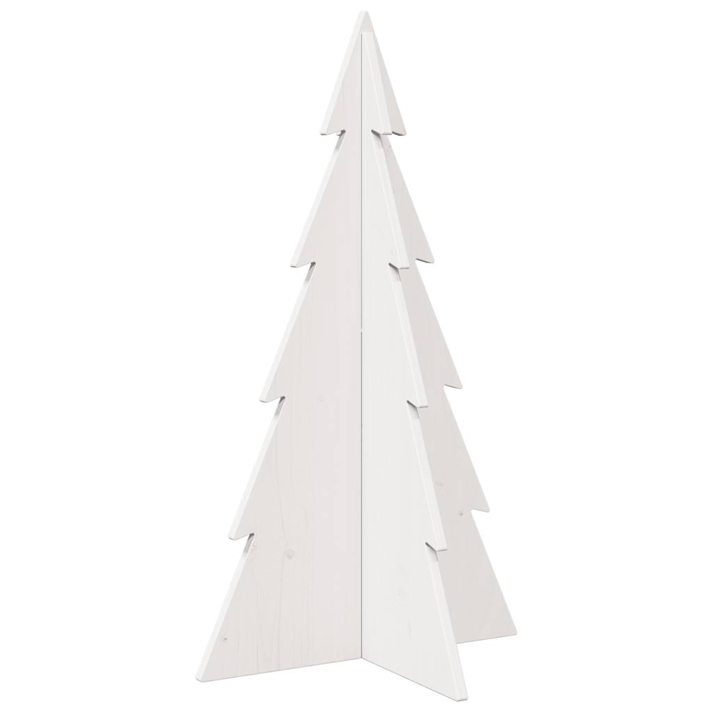 Vidaxx Weihnachtsdekoration Weihnachtsbaum 80 cm massives Kiefernholz weiß