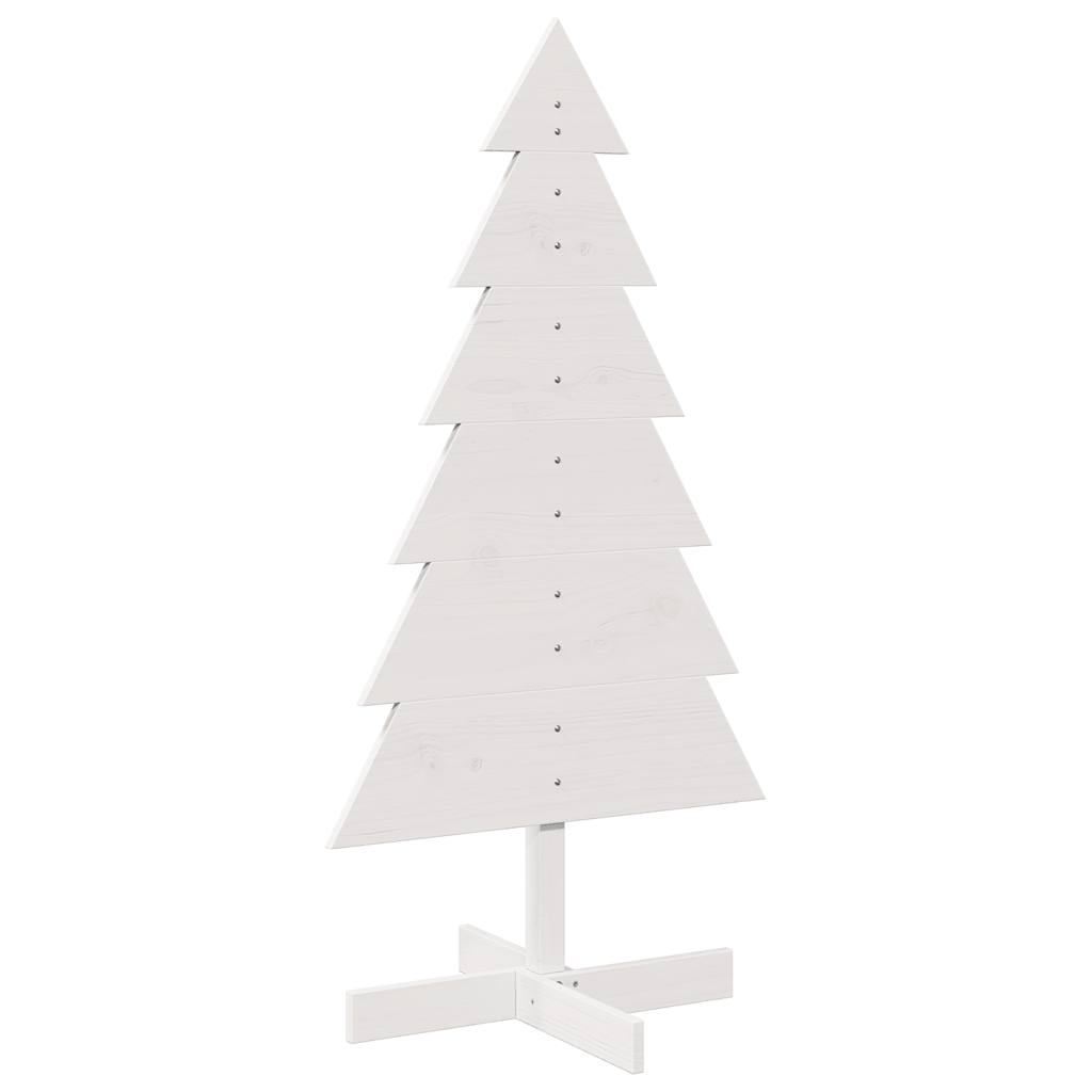 Vidaxx Weihnachtsdekoration Weihnachtsbaum 120 cm massives Kiefernholz weiß