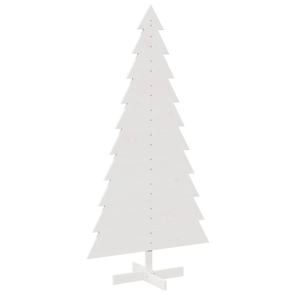 VidaXL Weihnachtsdekoration Weihnachtsbaum 180 cm Kiefer massiv weiß