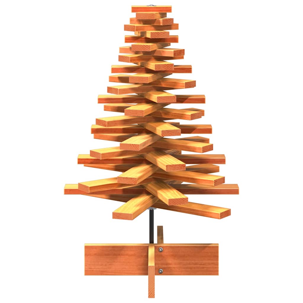 Vidaxx Weihnachtsdekoration Weihnachtsbaum 80 cm massives Kiefernholz, waschbraun