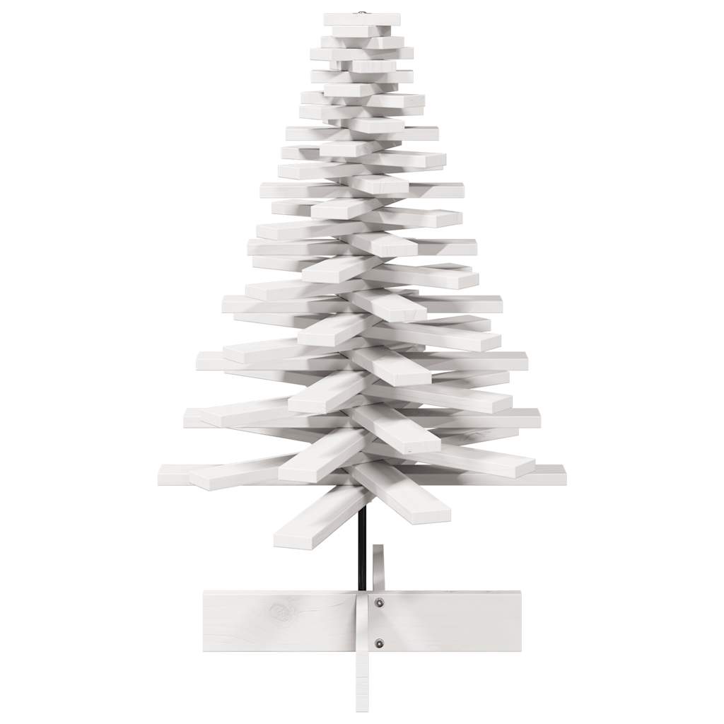 Vidaxx Weihnachtsdekoration Weihnachtsbaum 100 cm massives Kiefernholz weiß