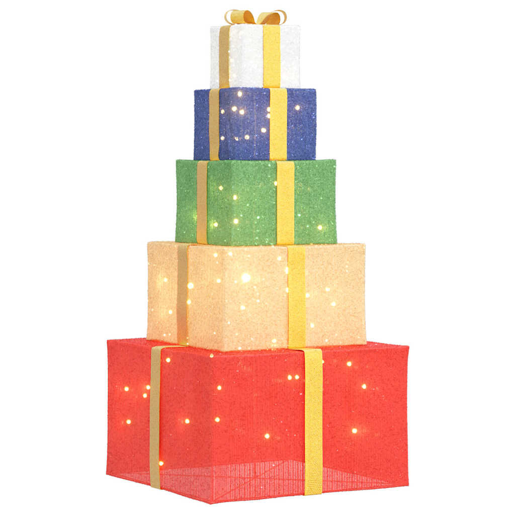 VidaXL Weihnachtsdekoration Geschenkbox 250 LEDs warmweiß