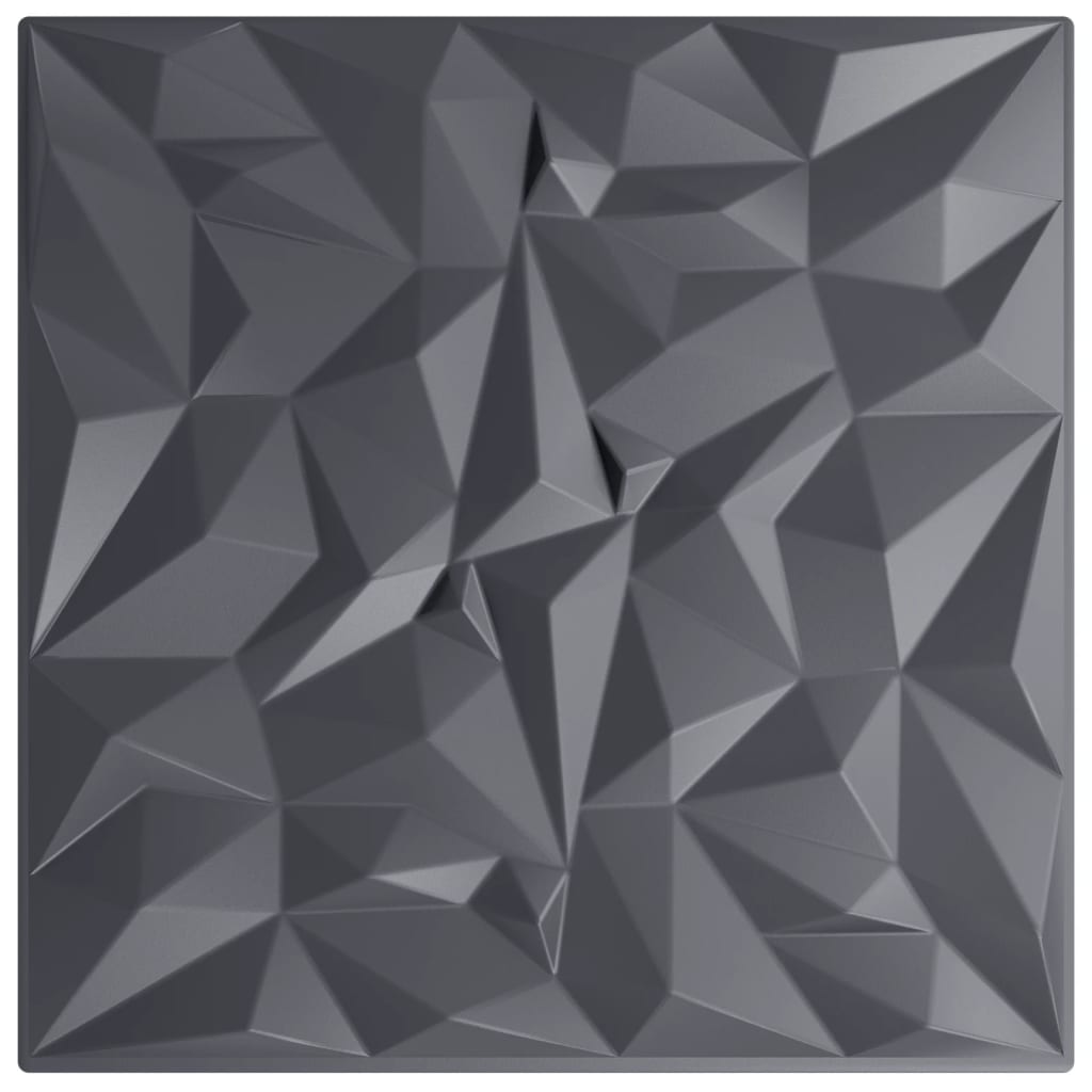 Vidaxx 12 Stück Wandpaneele Amethyst 3 m² 50x50 cm XPS Grau