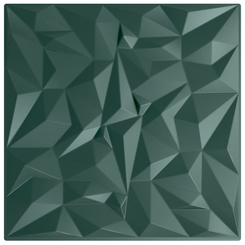 Vidaxx 24 Stück Wandpaneele Amethyst 6 m² 50x50 cm XPS grün