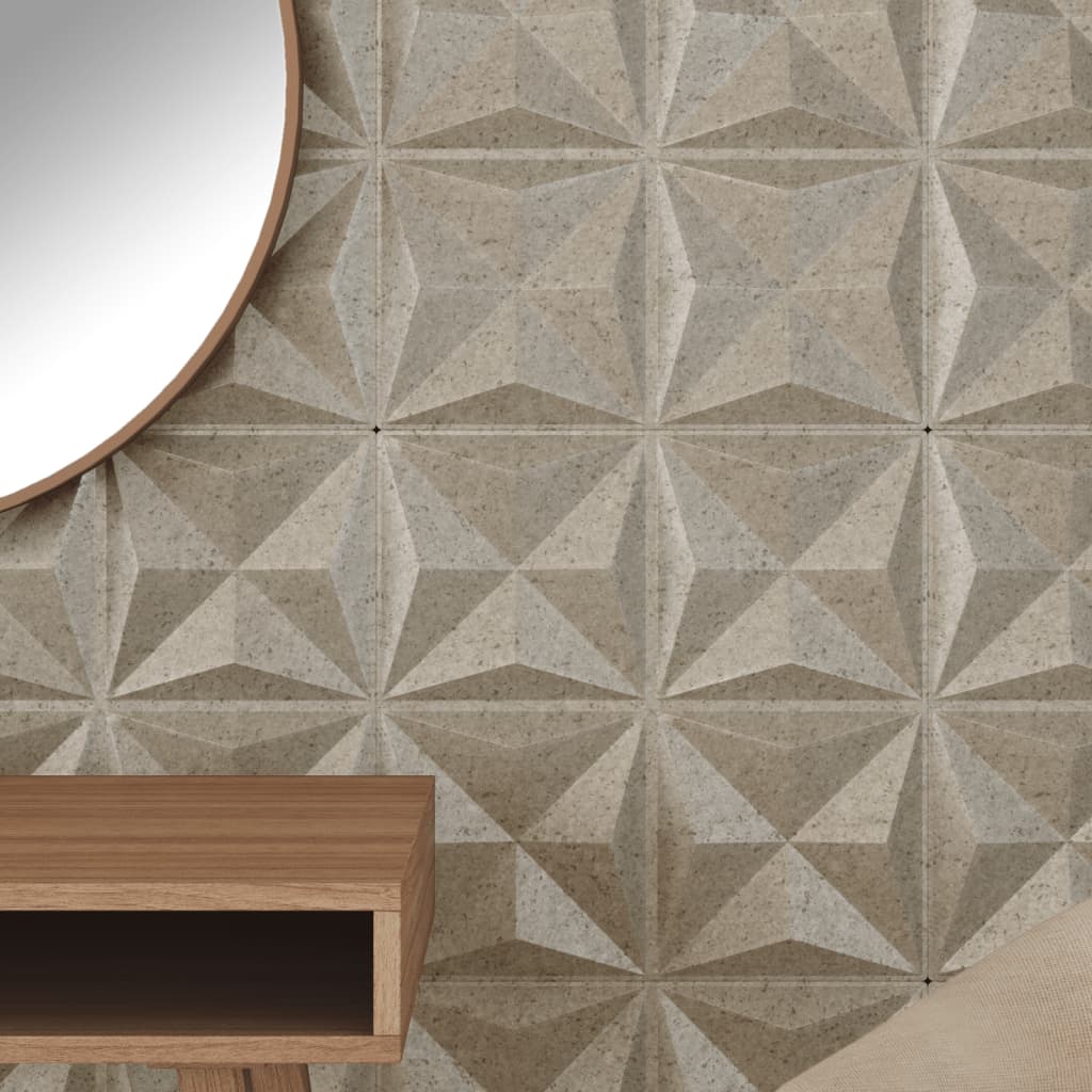 Vidaxx 12 Stück Wandpaneele Origami 3 m² 50x50 cm XPS-Beton