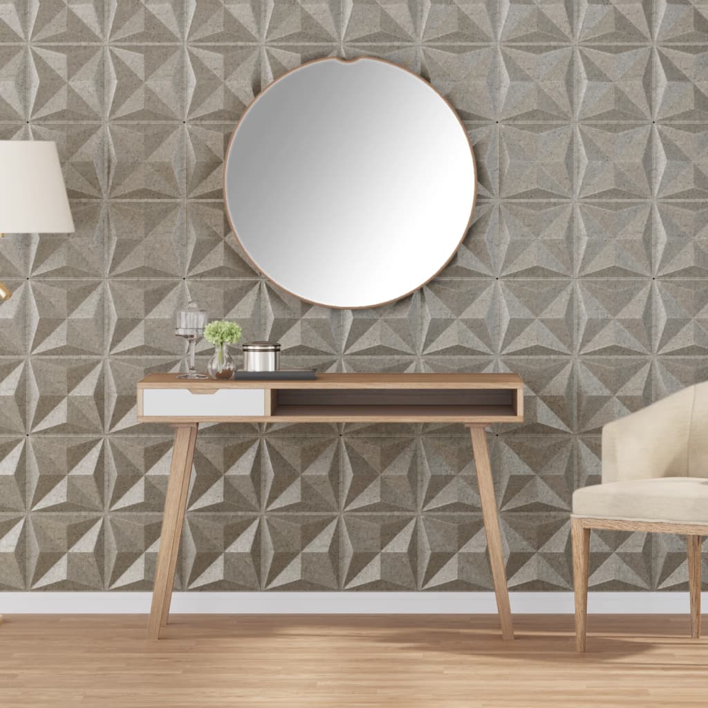 Vidaxx 12 Stück Wandpaneele Origami 3 m² 50x50 cm XPS-Beton
