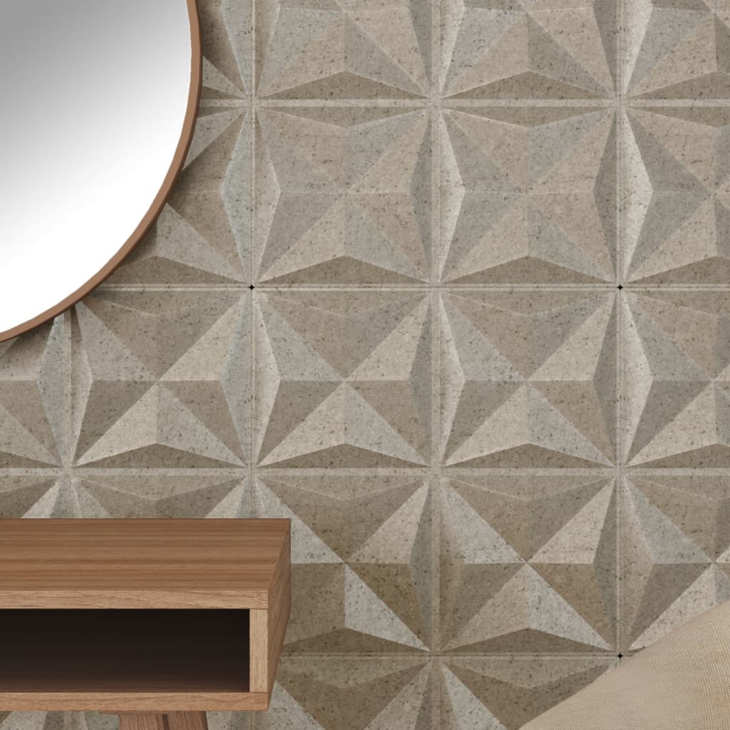 Vidaxx 24 Stück Wandpaneele Origami 6 m² 50x50 cm XPS-Beton