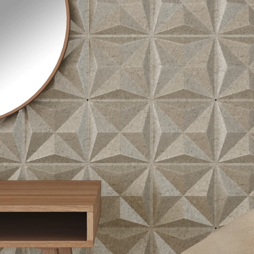 Vidaxx 48 Stück Wandpaneele Origami 12 m² 50x50 cm XPS-Beton