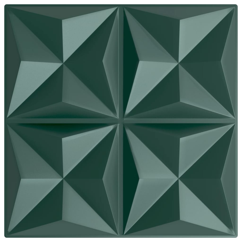 Vidaxx 24 Stück Wandpaneele Origami 6 m² 50x50 cm XPS grün