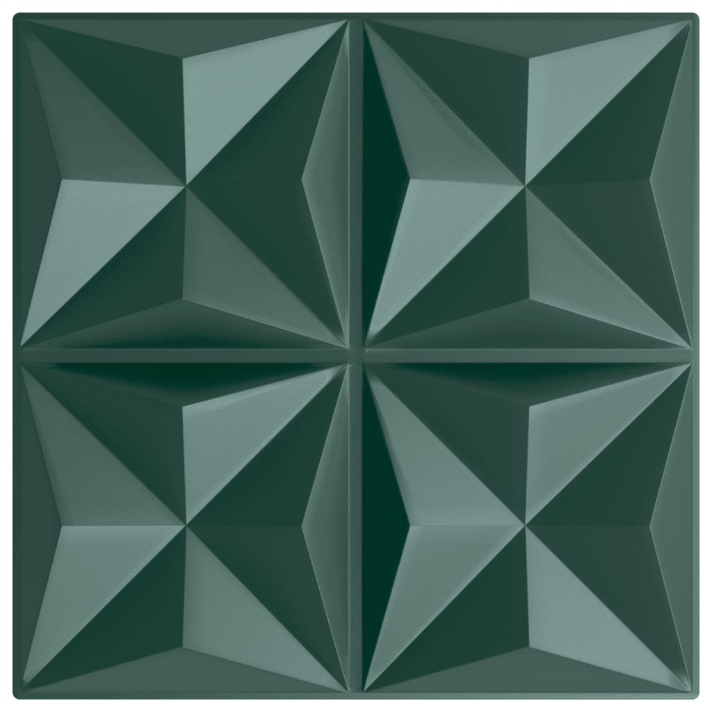 Vidaxx 48 Stück Wandpaneele Origami 12 m² 50x50 cm XPS grün