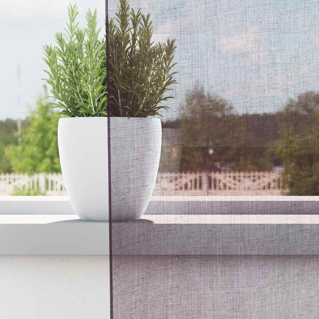 Vidaxl gordijnen voile met doorvoertules 2 st 140x175 cm paars