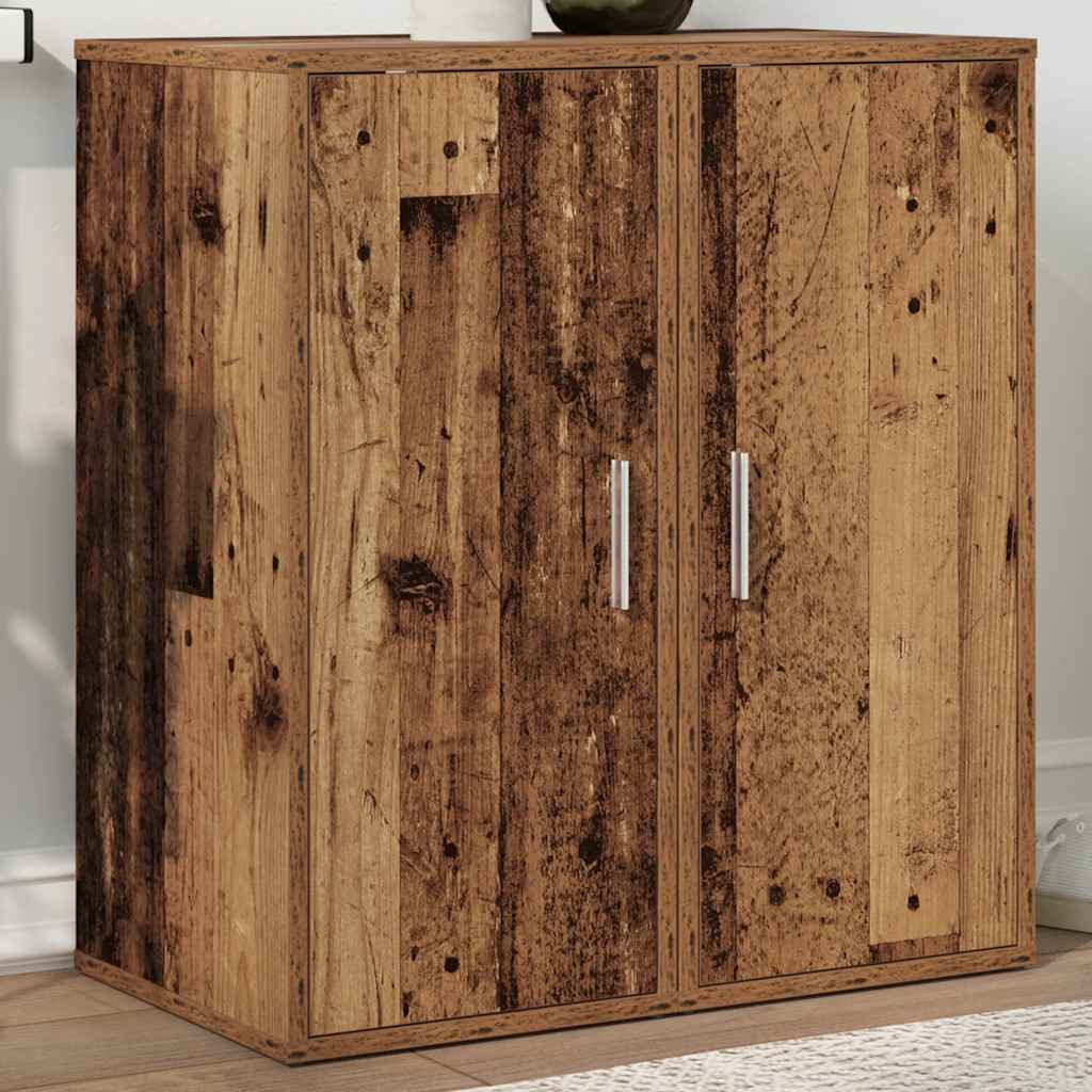 Vidaxx Schuhschränke 2 Stk. 32x35x70 cm behandeltes Holz, altholzfarben