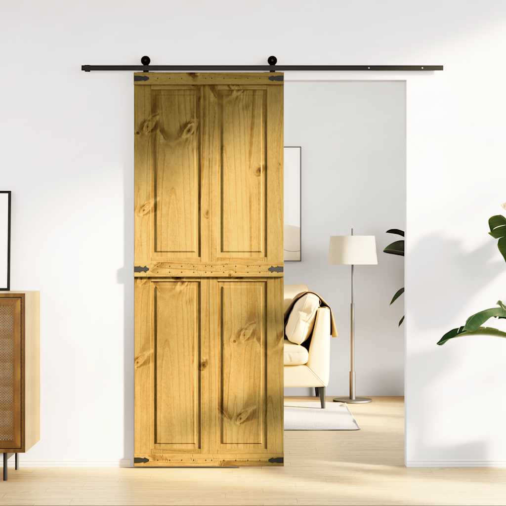 Vidaxx Schiebetür Corona 80x210 cm massives Kiefernholz