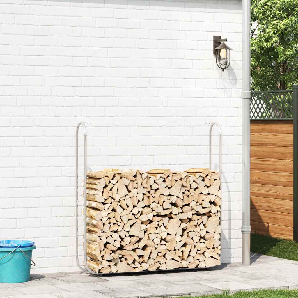 Vidaxx Brennholzregal 150x25x150 cm aus verzinktem Stahl
