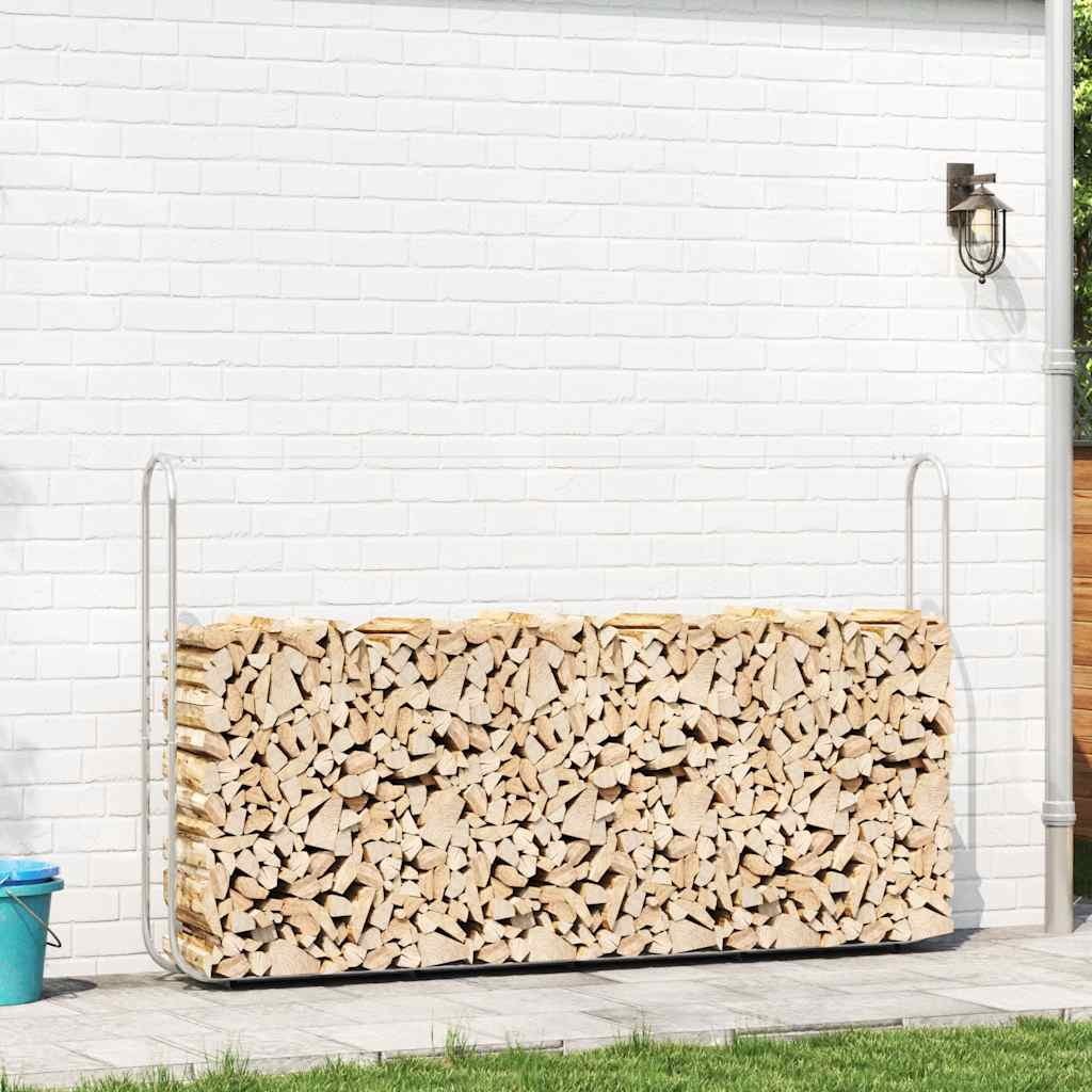 Vidaxx Brennholzregal 250x25x150 cm aus verzinktem Stahl