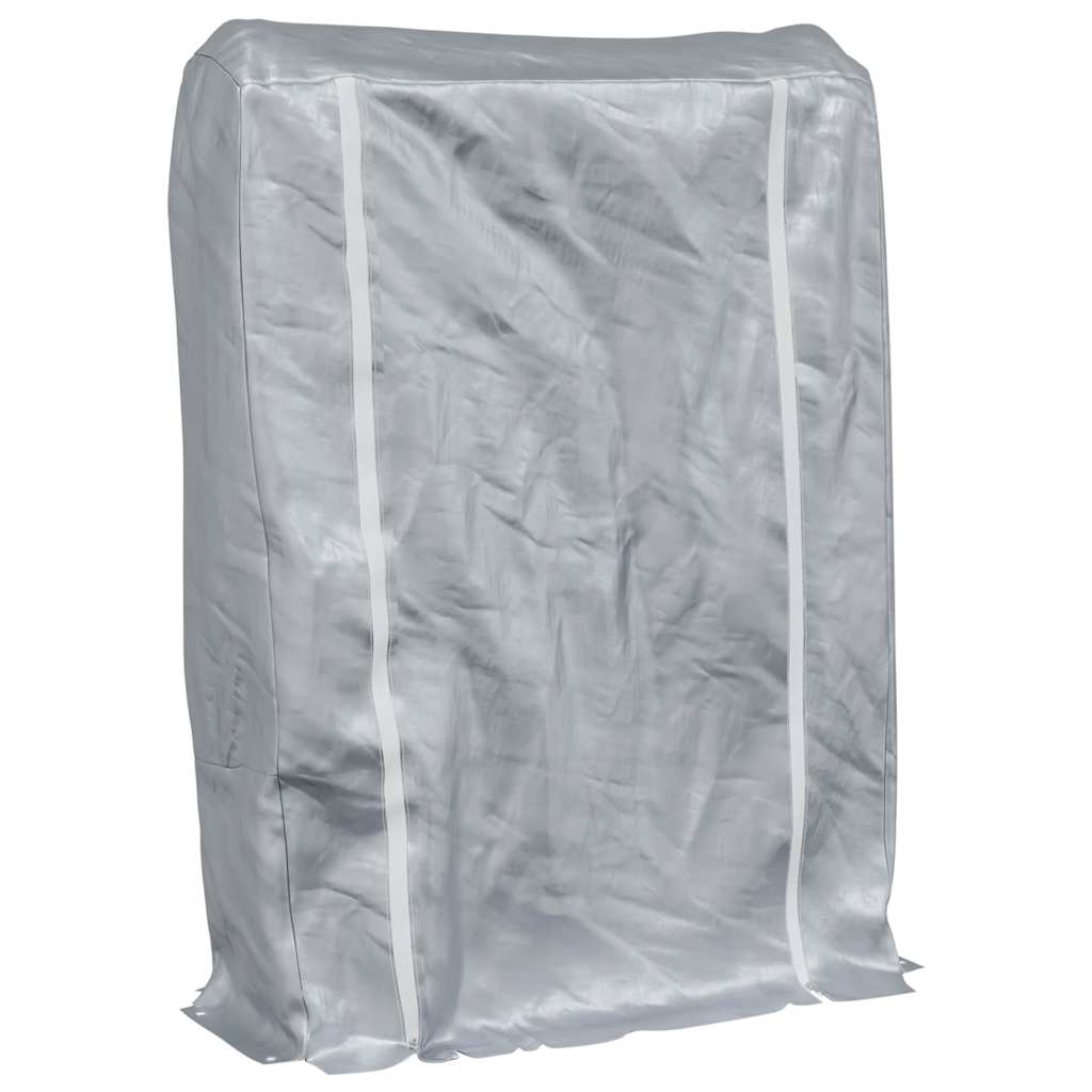 Vidaxx Kaminholzregal mit Regenschutz 100x25x150 cm verzinkter Stahl