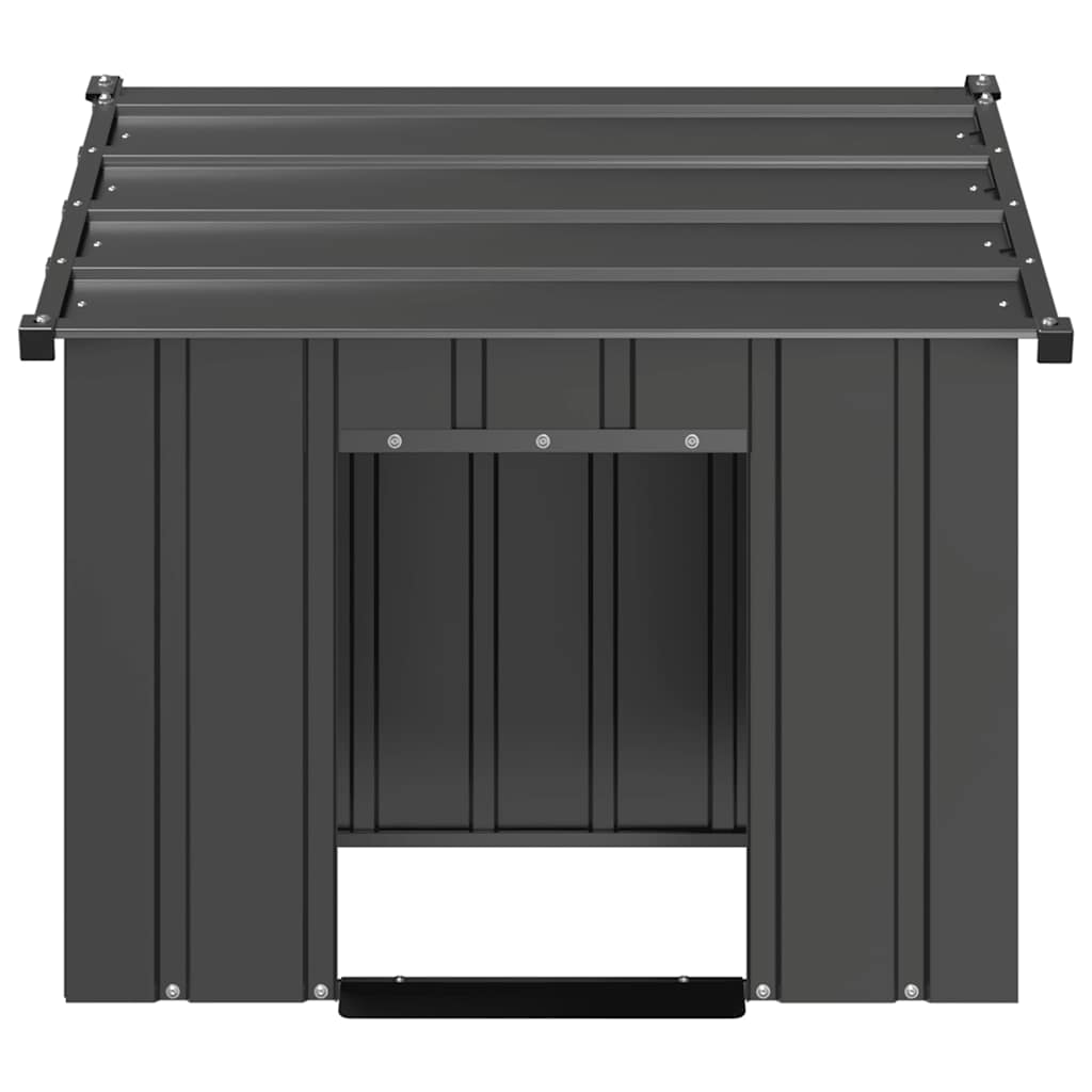 Vidaxxl Hundehütte mit Dach 85x107x81 cm aus verzinktem Stahl