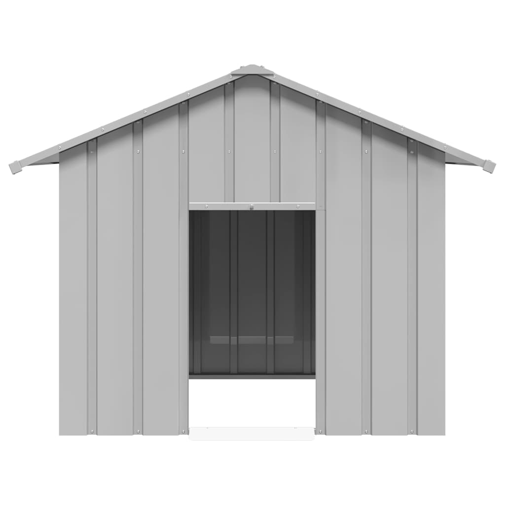 Vidaxxl Hundehütte mit Dach 131x101x102 cm aus verzinktem Stahl