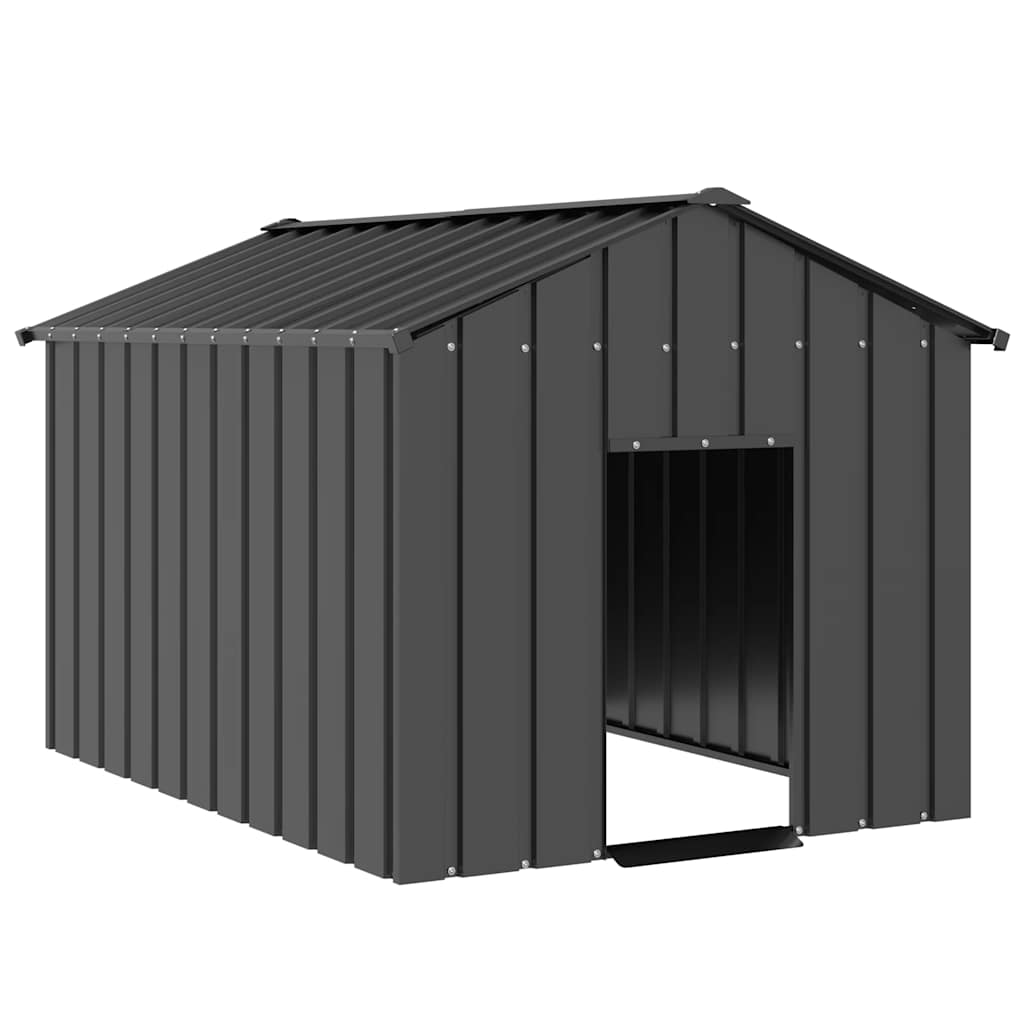 Vidaxxl Hundehütte mit Dach 113x153x101 cm aus verzinktem Stahl