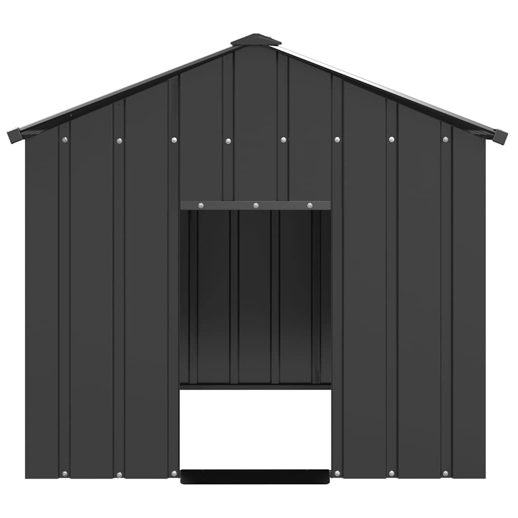 Vidaxxl Hundehütte mit Dach 113x153x101 cm aus verzinktem Stahl