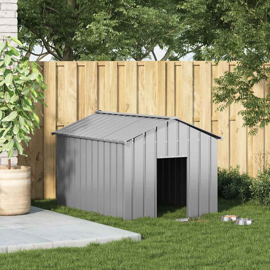 Vidaxxl Hundehütte mit Dach 113x153x101 cm aus verzinktem Stahl
