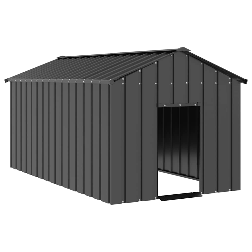 Vidaxxl Hundehütte mit Dach 114x202x101 cm aus verzinktem Stahl