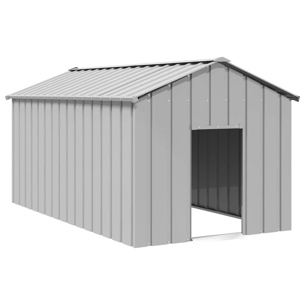Vidaxxl Hundehütte mit Dach 114x202x101 cm aus verzinktem Stahl