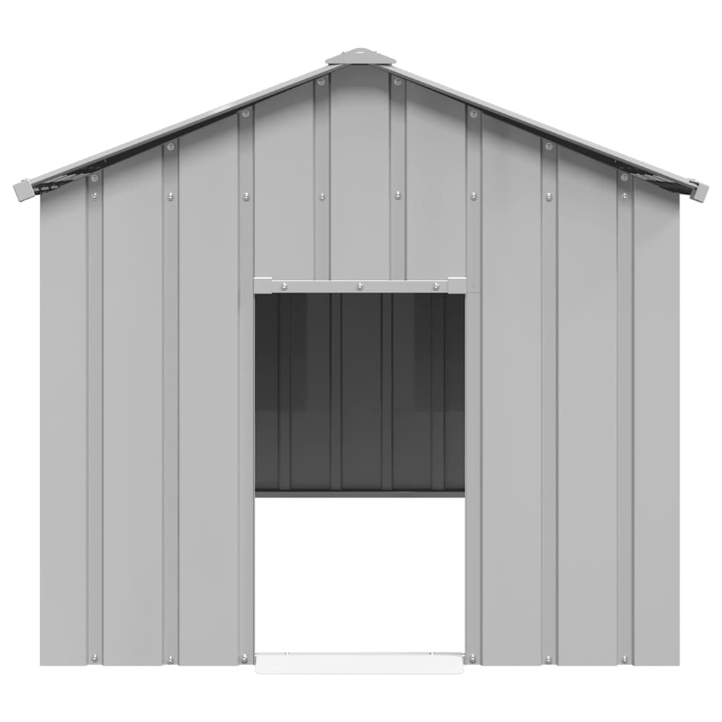 Vidaxxl Hundehütte mit Dach 114x202x101 cm aus verzinktem Stahl