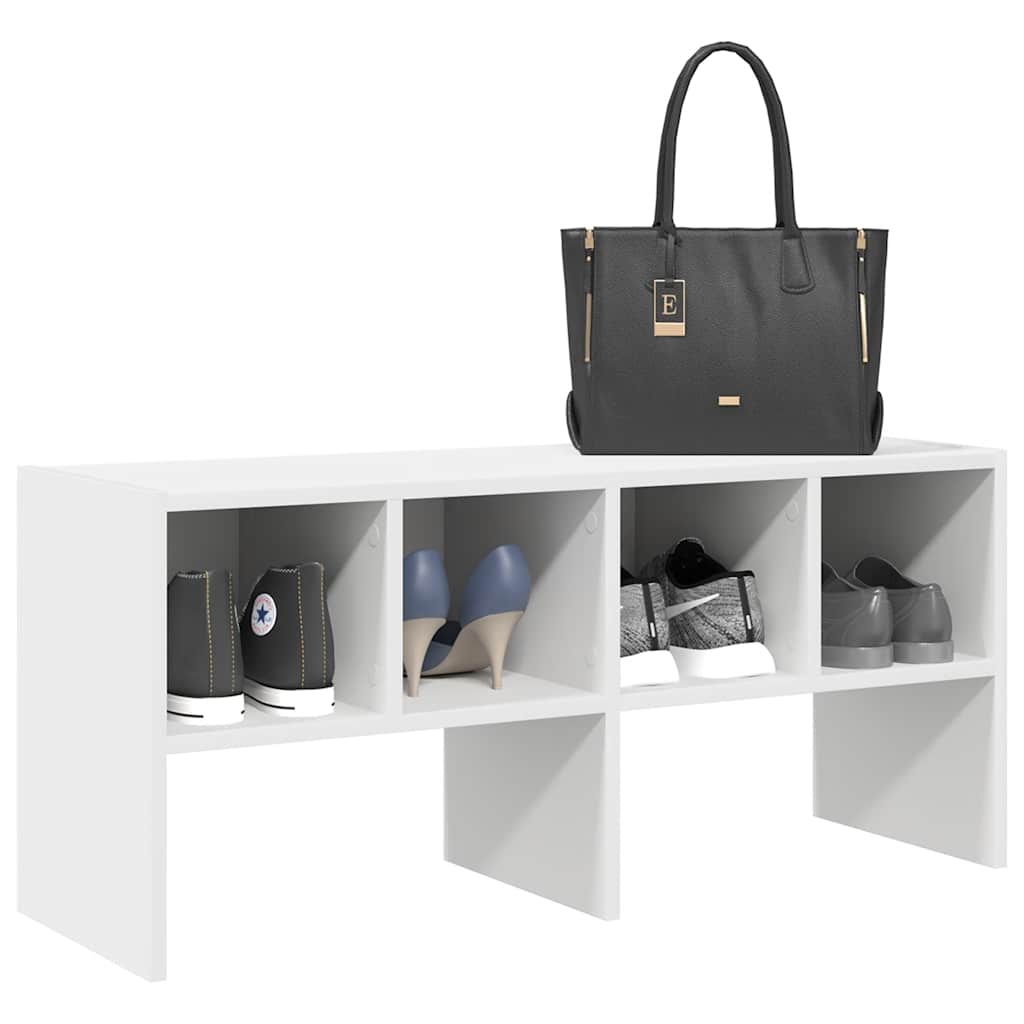 VidaXL Schuhregal stapelbar 89,5x30x40 cm weiß