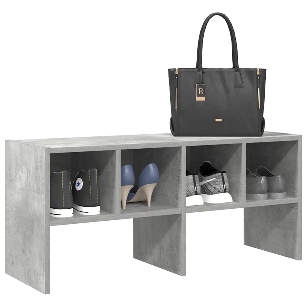 Vidaxx Schuhregal stapelbar 89,5x30x40 cm betongrau