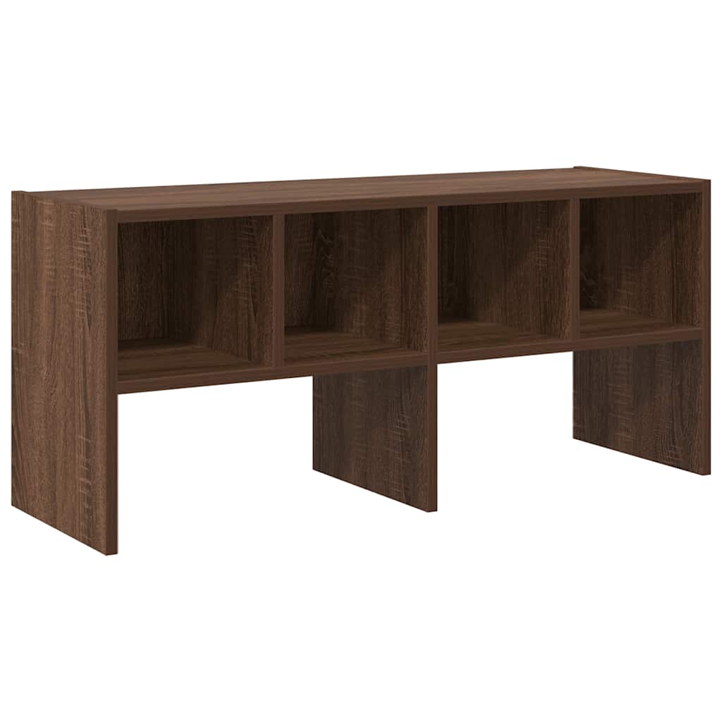 VidaXL Schuhregal stapelbar 89,5x30x40 cm braune Eichenfarbe
