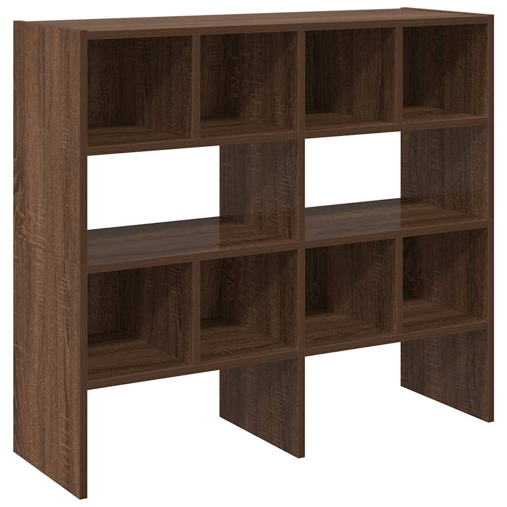 VidaXL Schuhregale 2 Stück stapelbar 89,5x30x40 cm braune Eichenfarbe