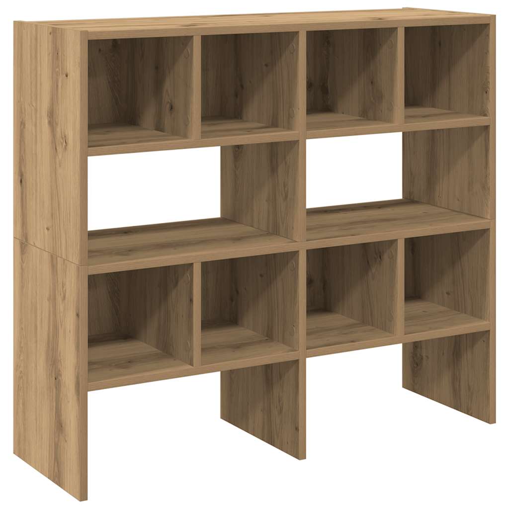 Vidaxx Schuhregale 2 Stück stapelbar 89,5x30x40 cm handwerkliche Eiche