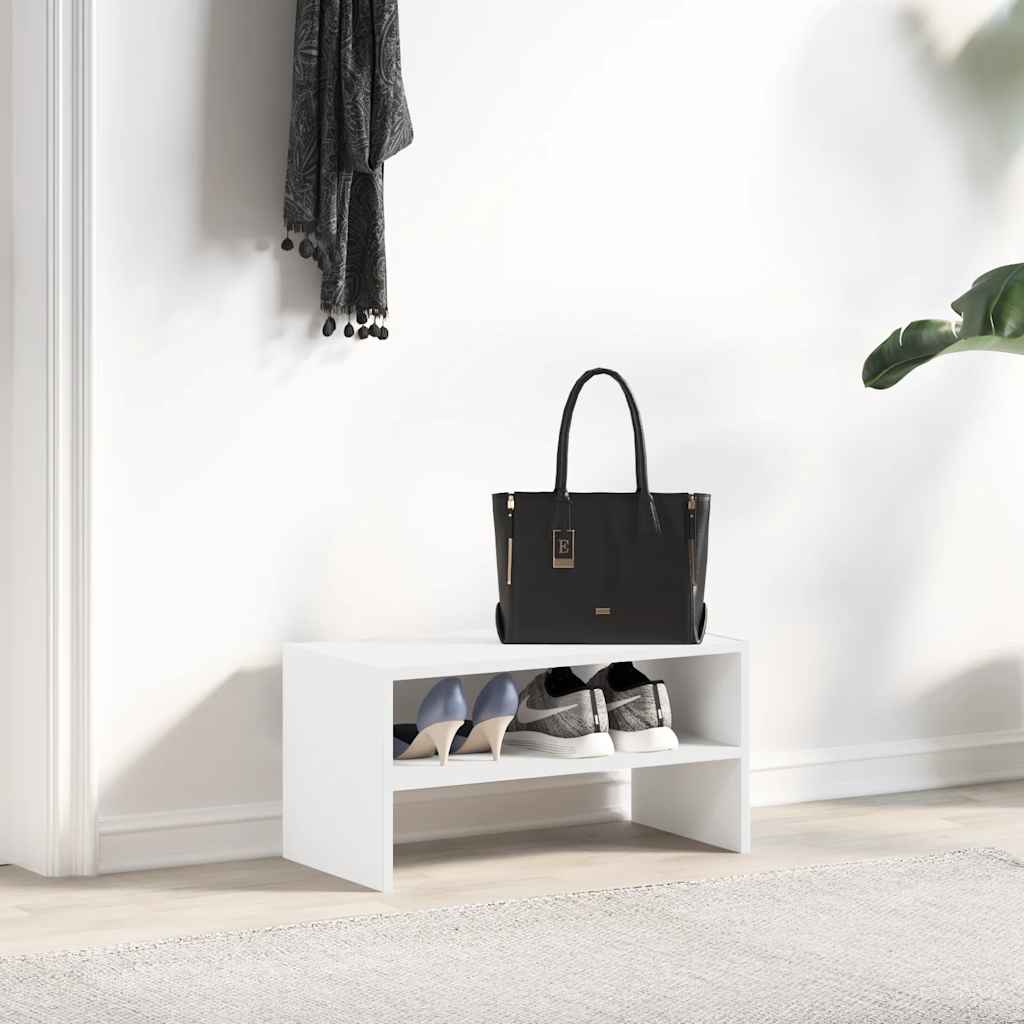 VidaXL Schuhregal stapelbar 60x30x30,5 cm weiß