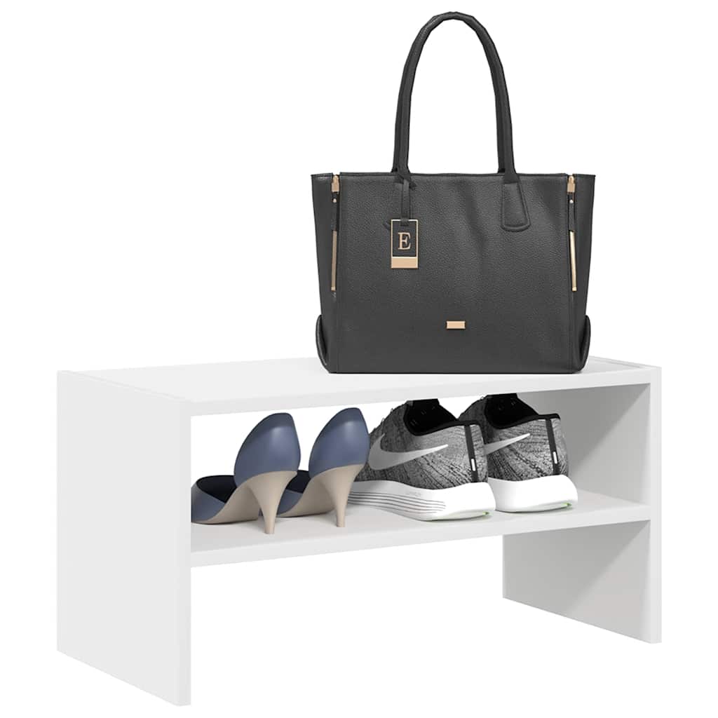 VidaXL Schuhregal stapelbar 60x30x30,5 cm weiß