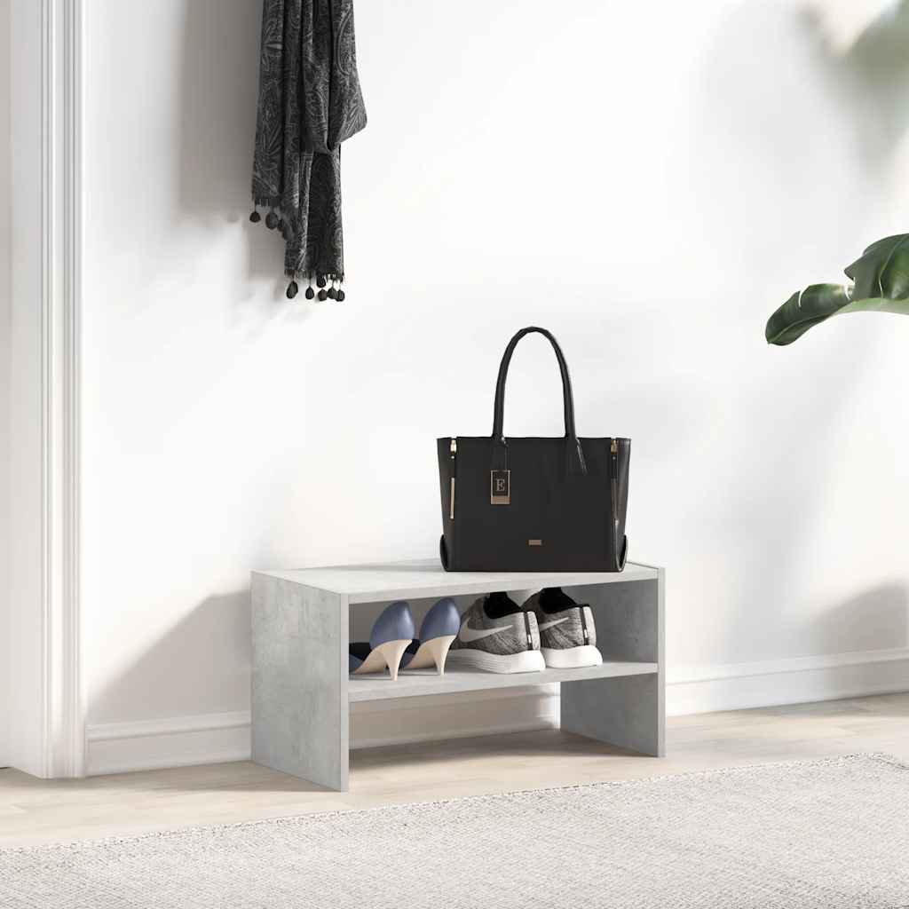 Vidaxx Schuhregal stapelbar 60x30x30,5 cm betongrau