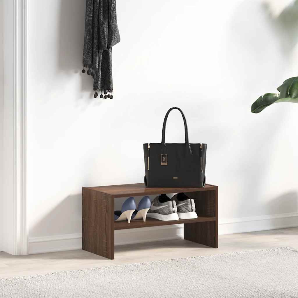 VidaXL Schuhregal stapelbar 60x30x30,5 cm braune Eichenfarbe