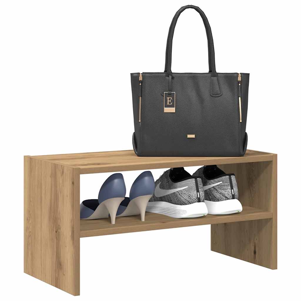 VidaXL Schuhregal stapelbar 60x30x30,5 cm handwerklich eichenfarben