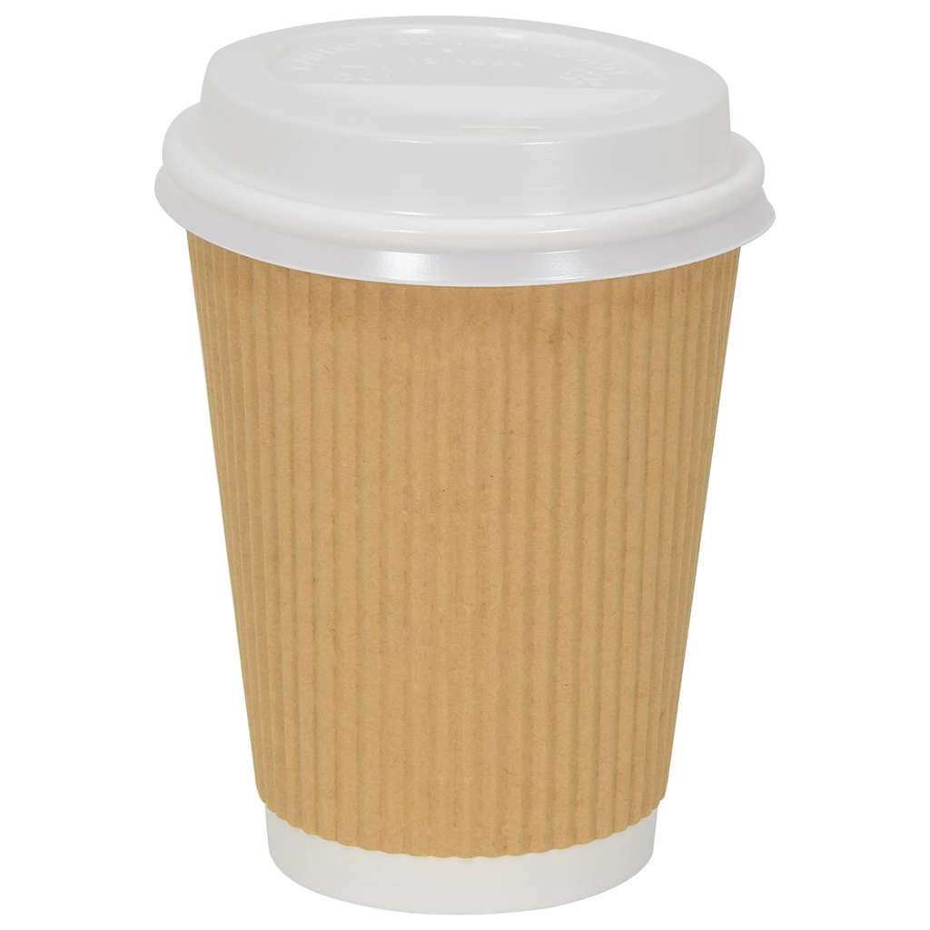 Vidaxxl Papierkaffeetassendeckel ø90mm 12oz und 16oz 1000 Stück Kunststoff