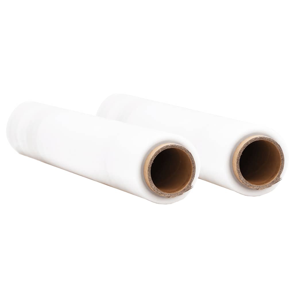Vidaxl stretchfilm 2 st transparant 30 μm 50 cm x 150 m